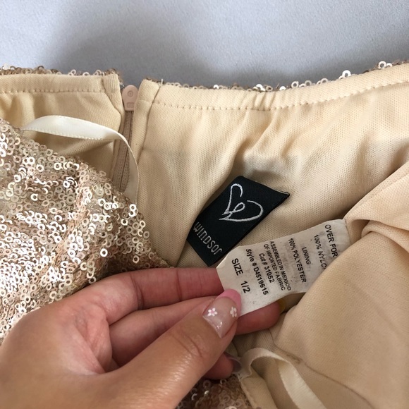 Windsor Gold Sequin Dress - Picture 2 of 3